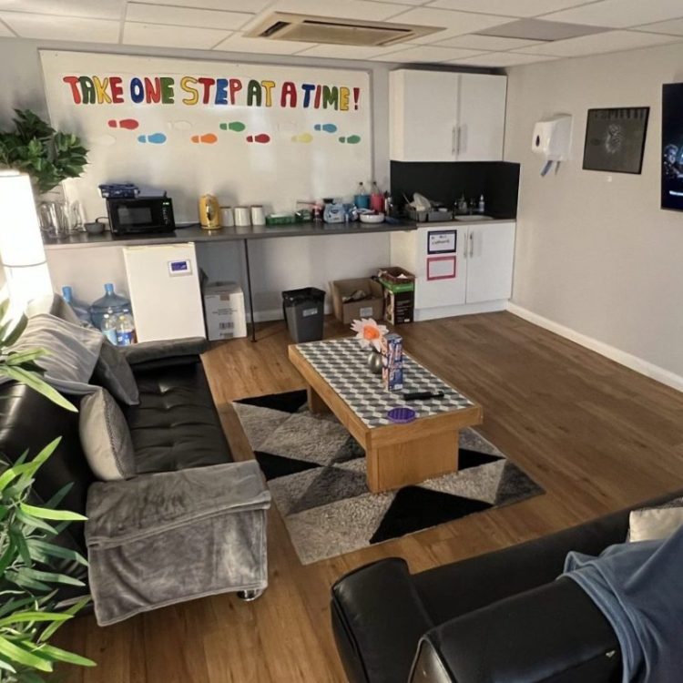 Our Stevenage crisis Cafe, showing the welcoming room and facilities