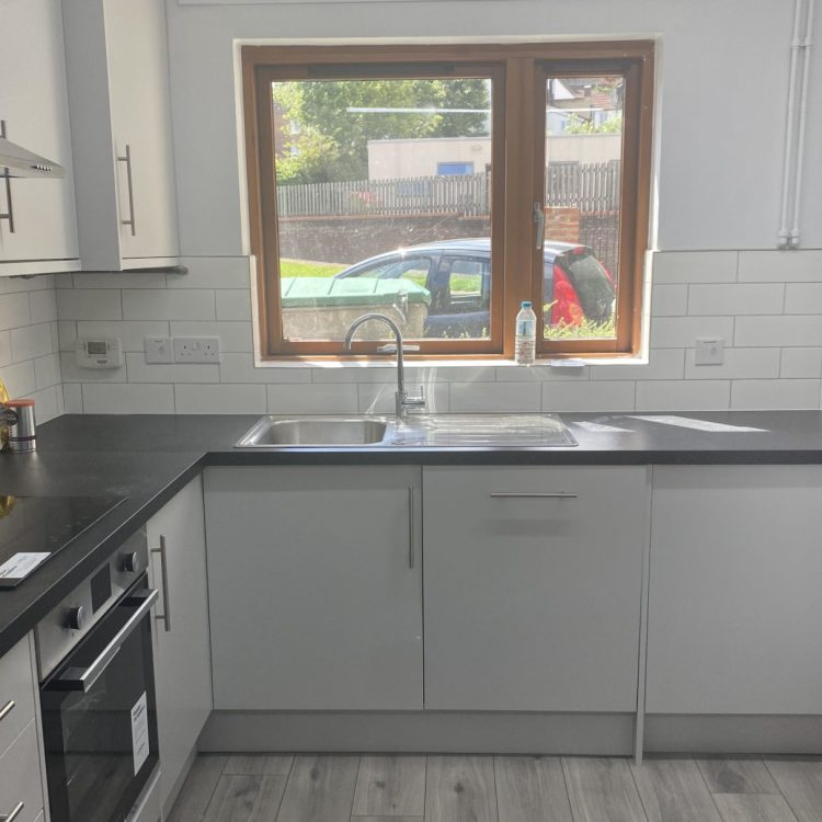 The kitchen in the Hemel Hempstead Crisis House